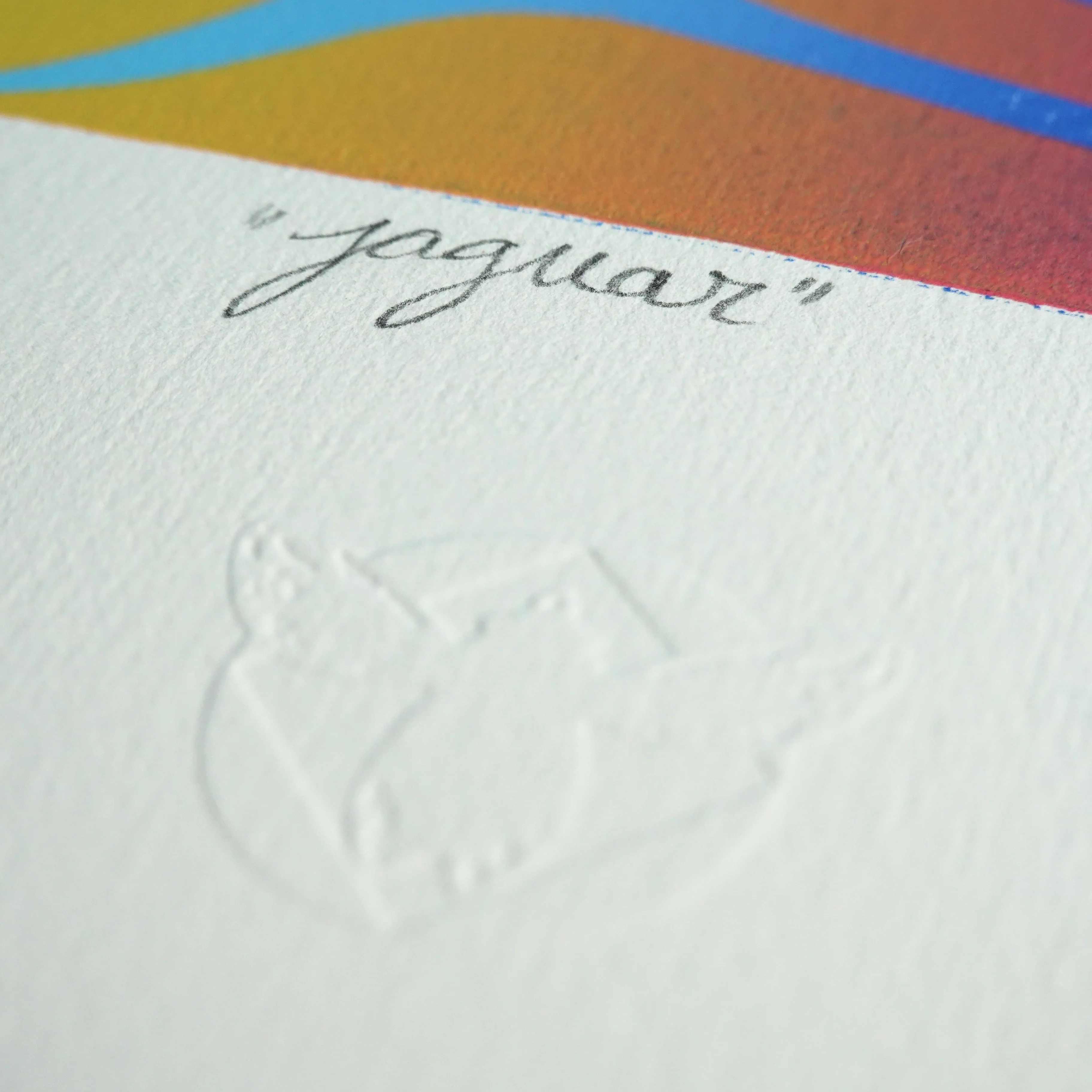 Jaguar Woodblock Print - Image 4