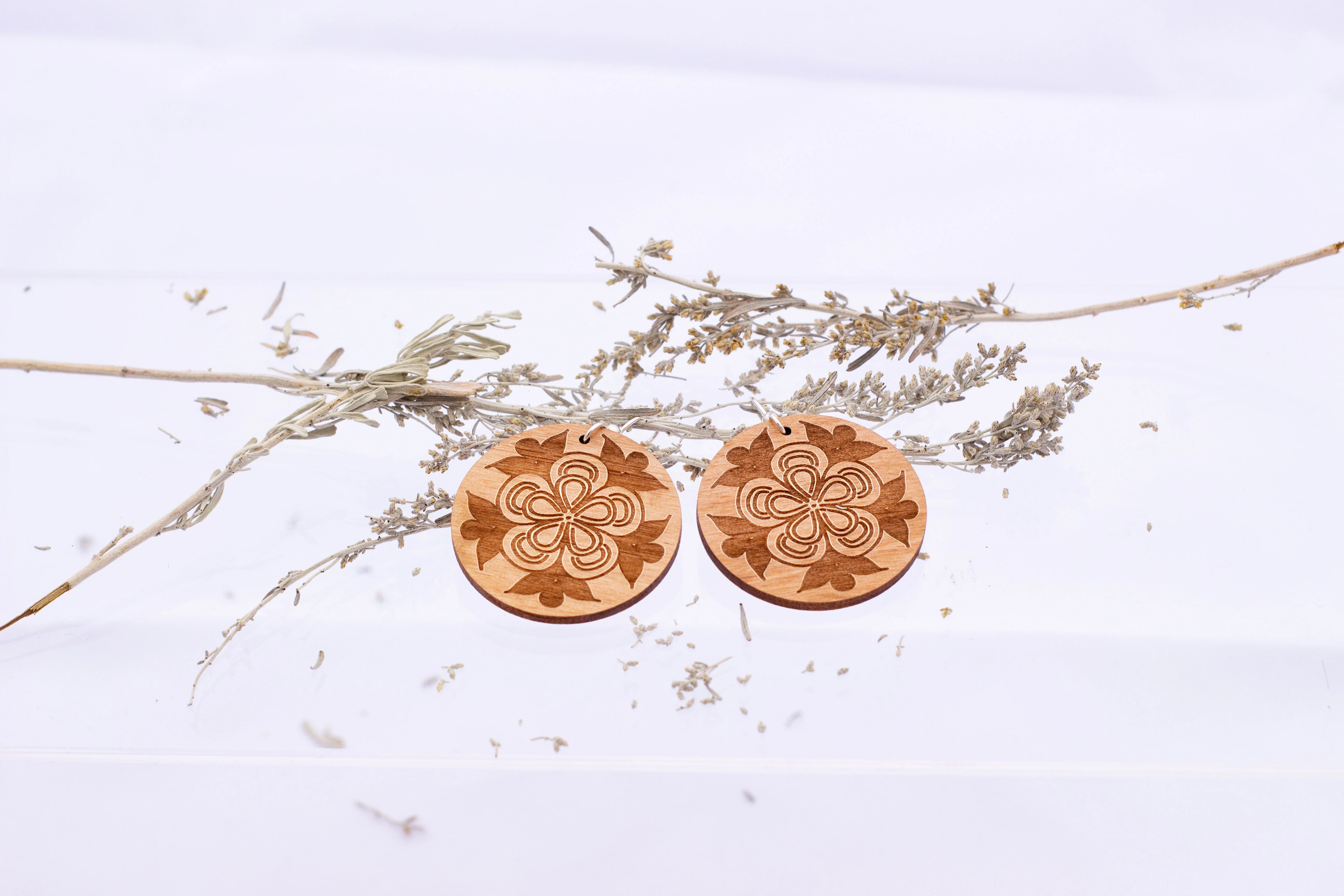 Alder Wood Earrings - Assorted Styles - Image 3