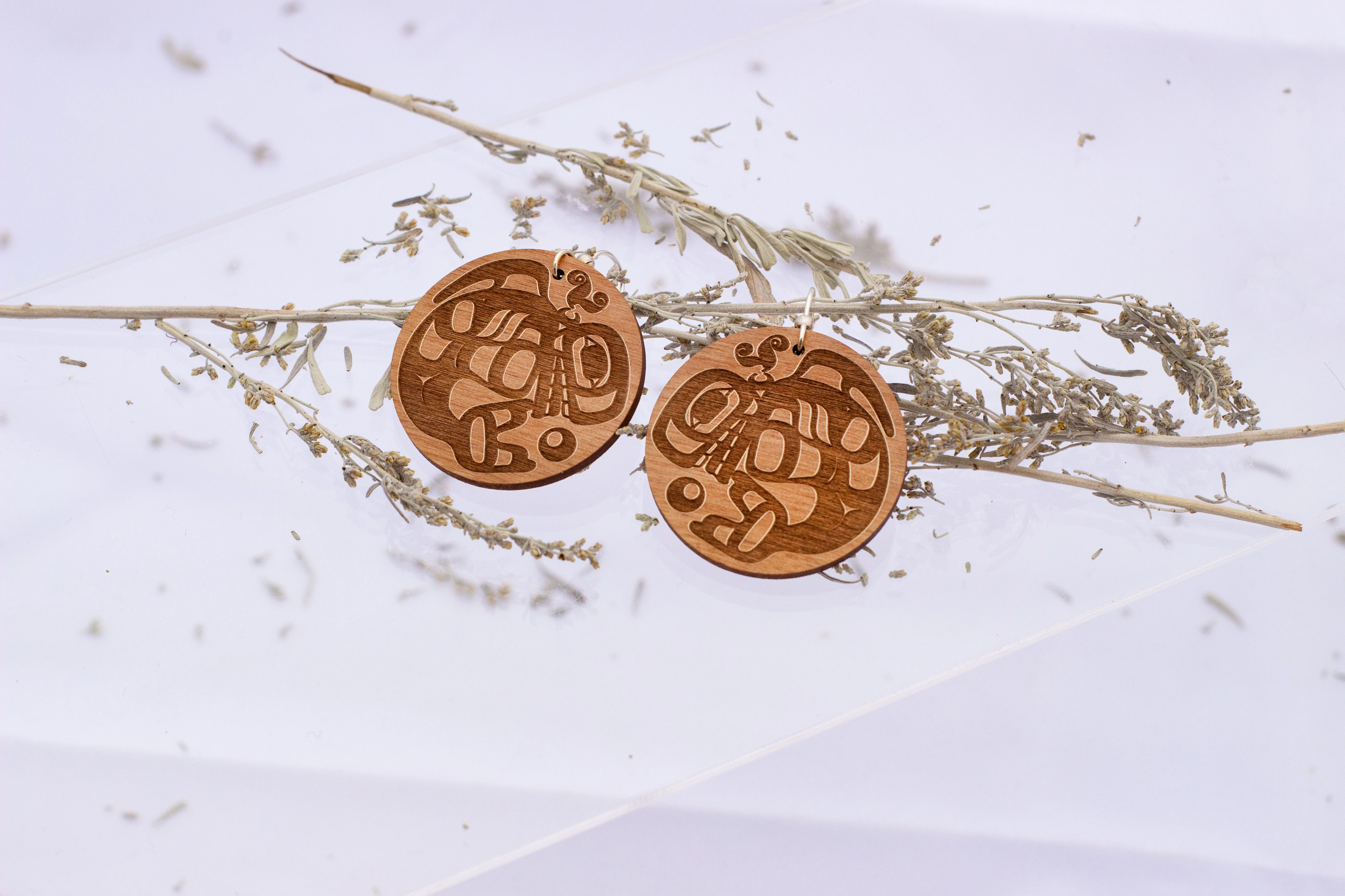 Alder Wood Earrings - Assorted Styles - Image 4